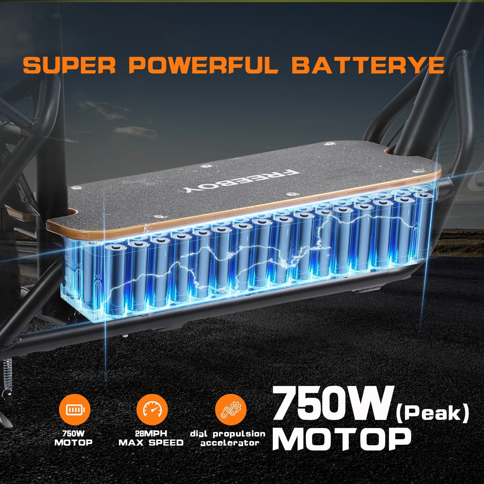 48V 750W Motor Electric Scooter - 14-inch Inflatable Tires 45km/h Aluminum Alloy Frame 48V 18AH 18650 Battery with Seat & Trunk