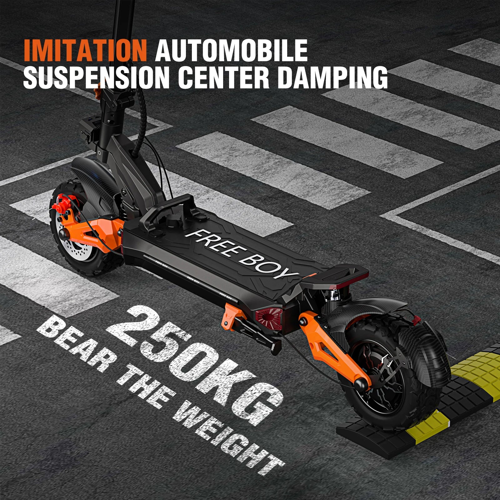 Dual-Shock Off-Road Electric Scooter for Adults Stand-Up Riding 60V High-Power Electric Scooter with Long Battery Life