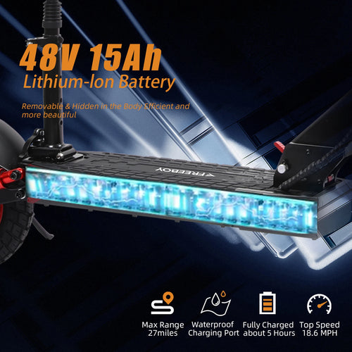 10-inch Off-Road Single-Drive Adult Electric Scooter with Aluminum Alloy Frame 800W Motor Foldable Electric Scooter