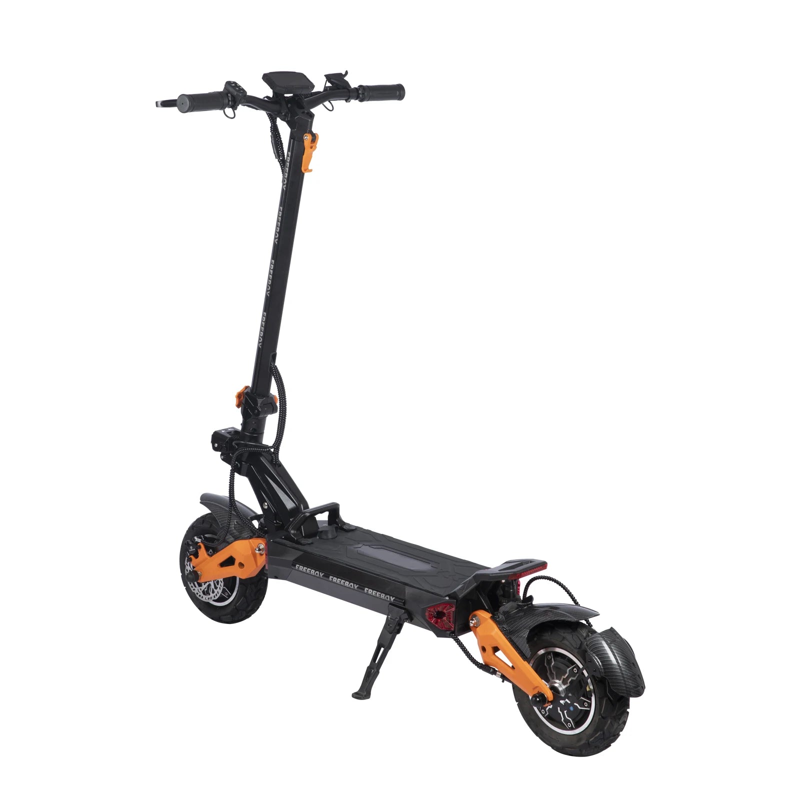 11" Off-Road Vacuum Tire Electric Scooter Dual Motor Drive 80km/h Max Speed Eagle-Eye Spotlights + Color Lights IPX5 Waterproof