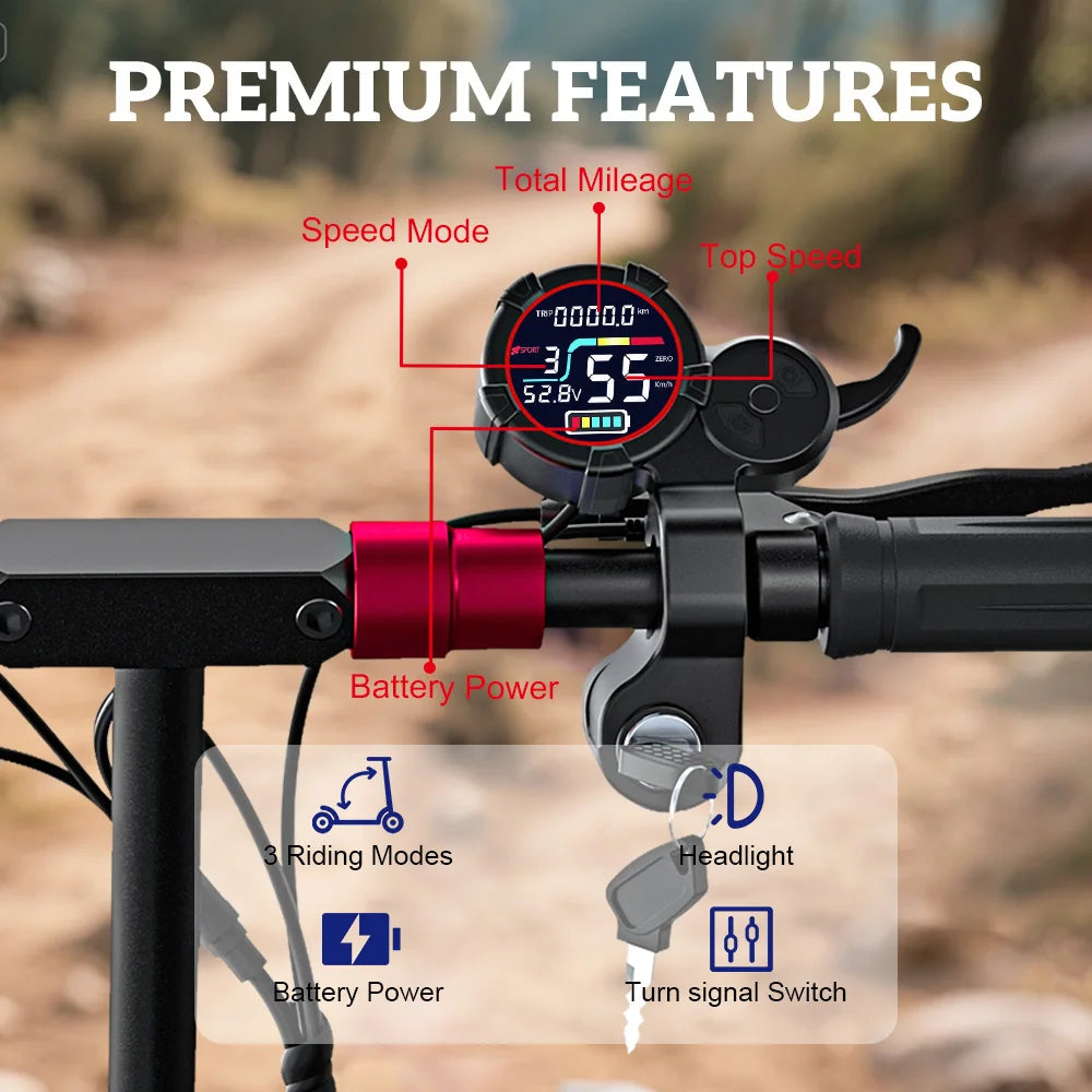 FREEBOY EU US  Adult Electric Scooter | EU US Warehouse | 11Inch 48V18AH Dual Suspension Folding E-Scooter