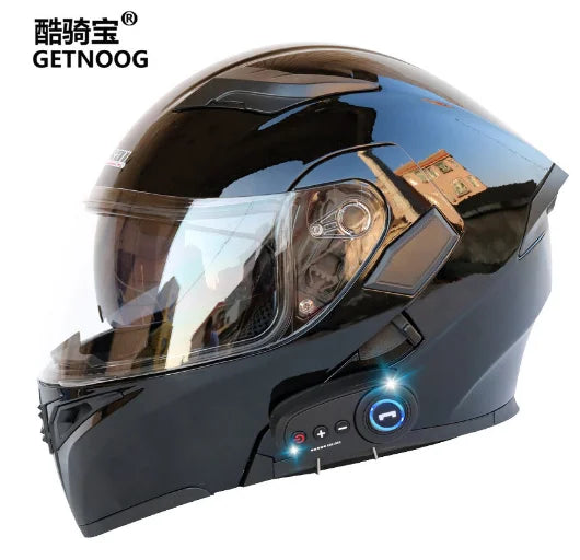Windproof Fog-Proof Warm Motorcycle Helmet Full Face Electronic Bike Motorcycle Helmet With Adjustable Vents