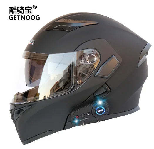 Windproof Fog-Proof Warm Motorcycle Helmet Full Face Electronic Bike Motorcycle Helmet With Adjustable Vents