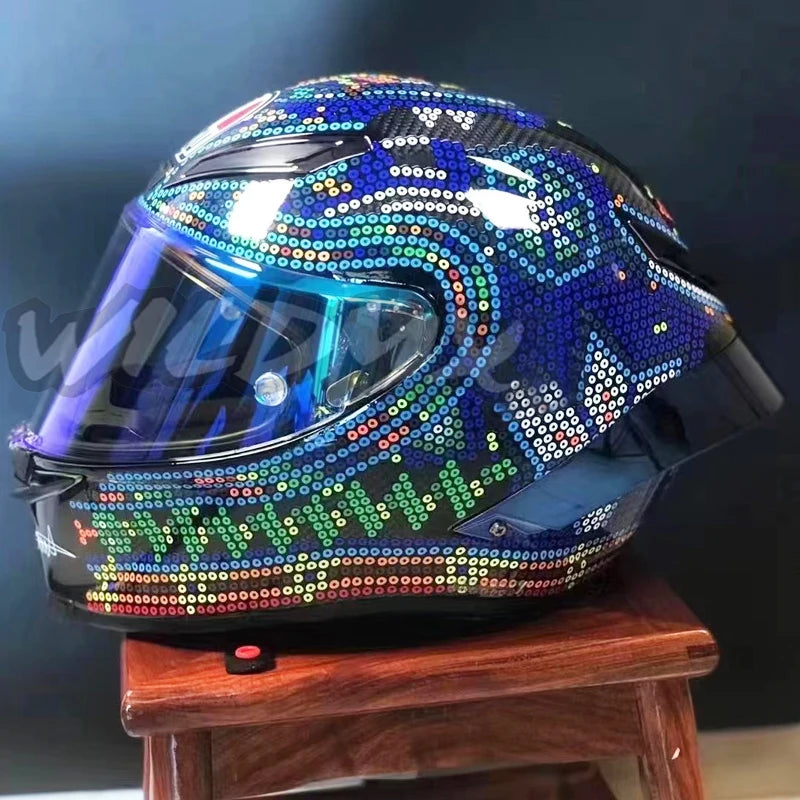 Carbon Fiber Wholesale  Full Face Bike Motorcycle Helmets Season for Motorcycle Racing Driving Helmet