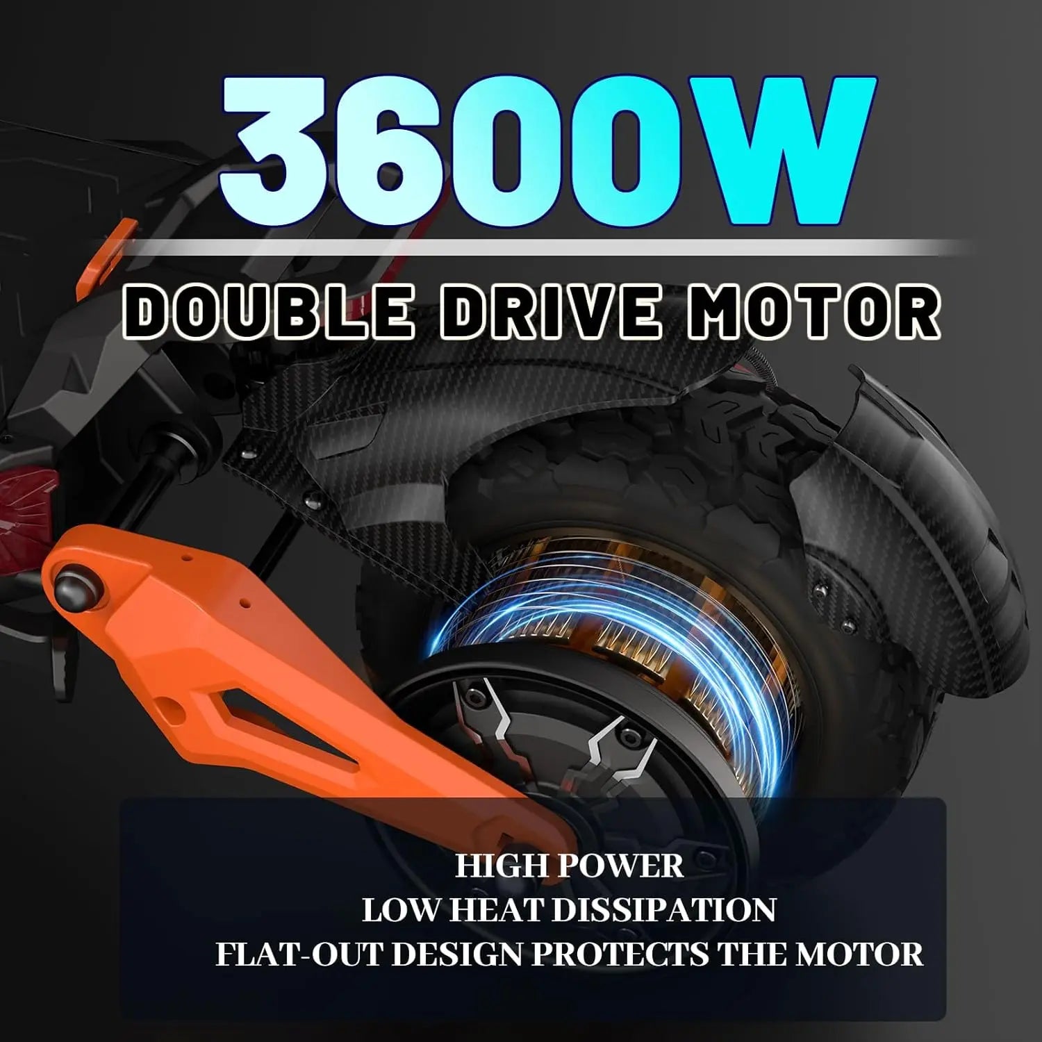 Electric Scooter Adults 6000W Dual Motors 60V/30AH Large Battery,Up to 50MPH Speed & 45Miles Long Range,11"Off-Road Vacuum Tires