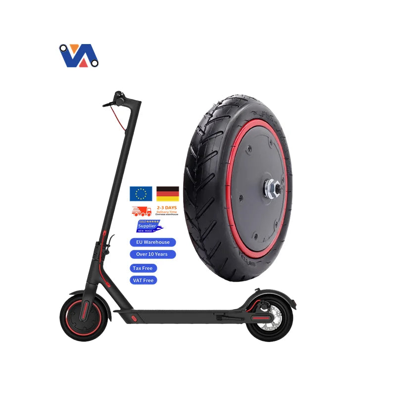 New Image EU Stock 36V 350W for MI M365 Pro Accessories E-Scooter Motor Hub and Wheel Tires Scooter Parts Electric Scooter Motor