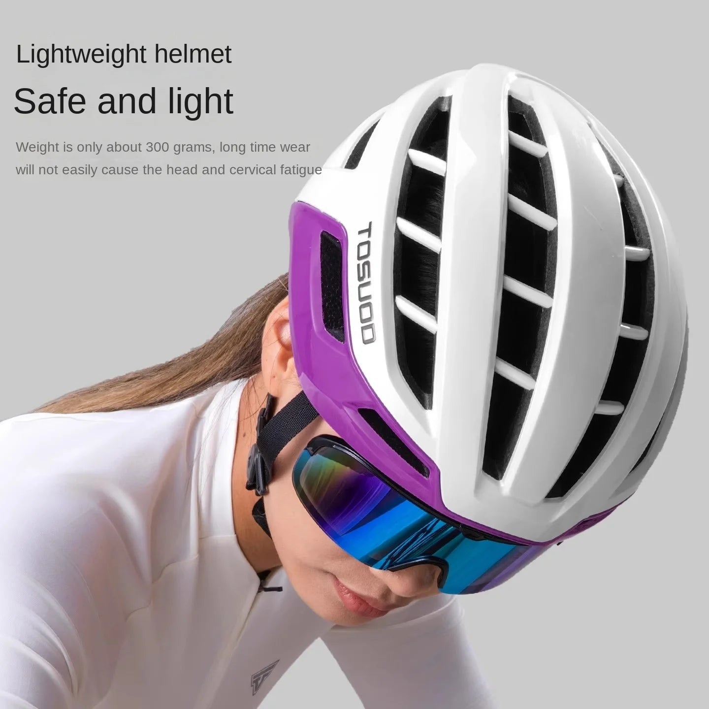 TOSUOD Dual Sport Bicycle Helmet with Magnetic Goggles Outdoor Road Mountain Bike Safety Equipment for Outdoor Riding