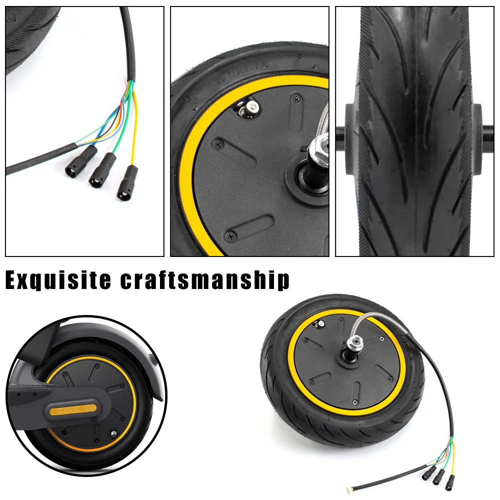New Image EU Stock 350W Electric Scooter Motor Kit Fast Race Hub 10inch Wheel Engine Parts Hub Scooter Motor for Ninebot MAX G30