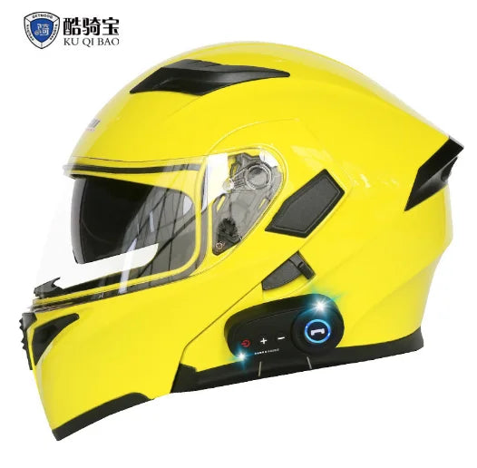 Windproof Fog-Proof Warm Motorcycle Helmet Full Face Electronic Bike Motorcycle Helmet With Adjustable Vents