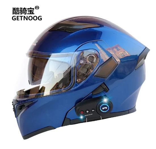 Windproof Fog-Proof Warm Motorcycle Helmet Full Face Electronic Bike Motorcycle Helmet With Adjustable Vents