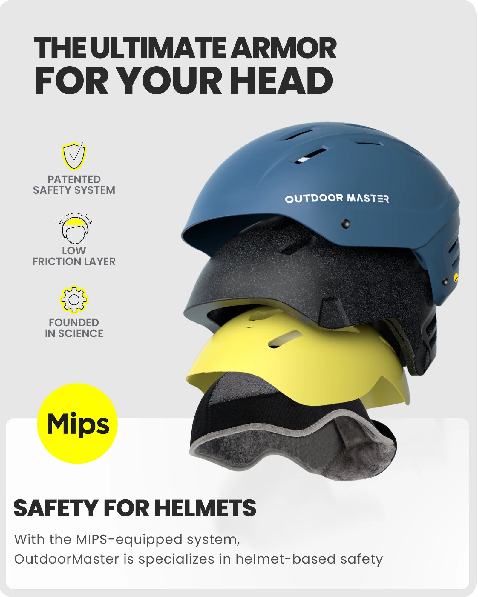 OutdoorMaster Wholesale CE Certificated Kelvin 2 Snowboard Mips Ski Helmet