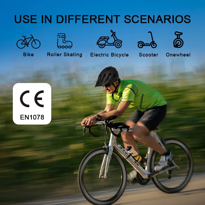 Adjustable Road Bike Cycling Helmet for Bicycle Riding Biking Custom MTB Helmet Unisex Dirt Bike Helmet with LED Light