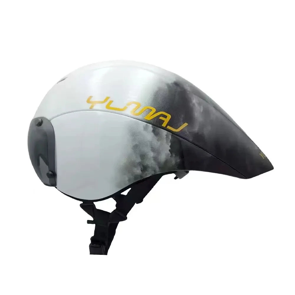 Professional Triathlon League Time Trial Helmets Road Bike Cycling aero Pneumatic Helmet with Magnetic Goggles