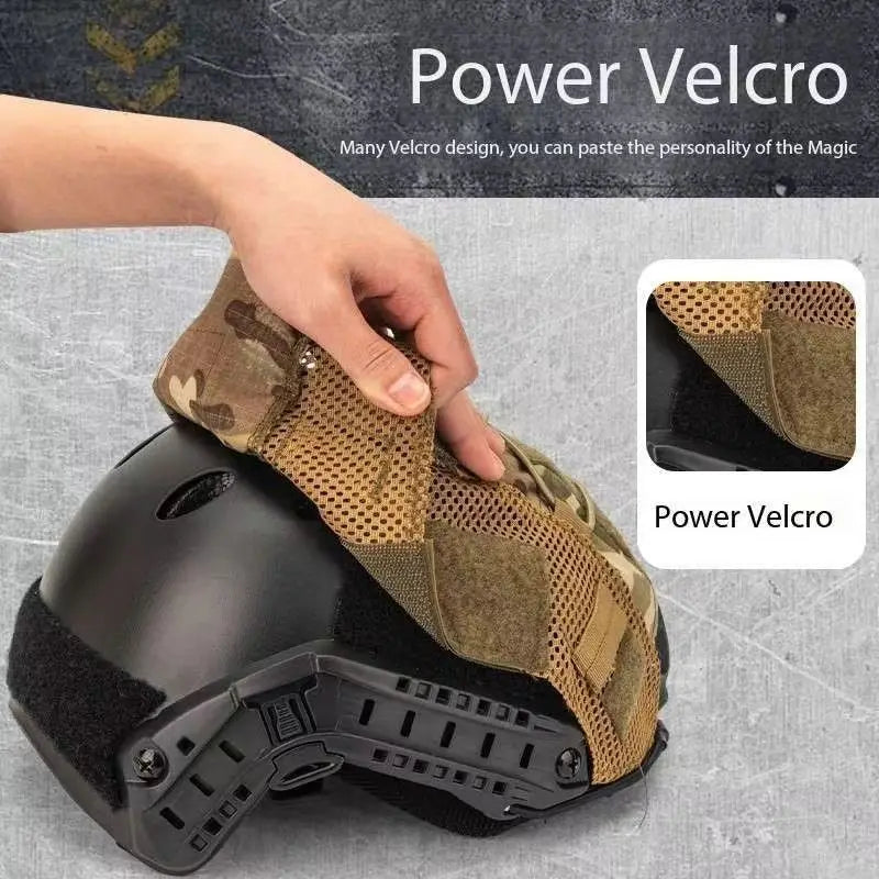 ZLang FAST SF Carbon Fiber Tactical Helmet Cover Elastic Rope Helmet Cover for Outdoor Sports CS Game Helmet Covers Unisex