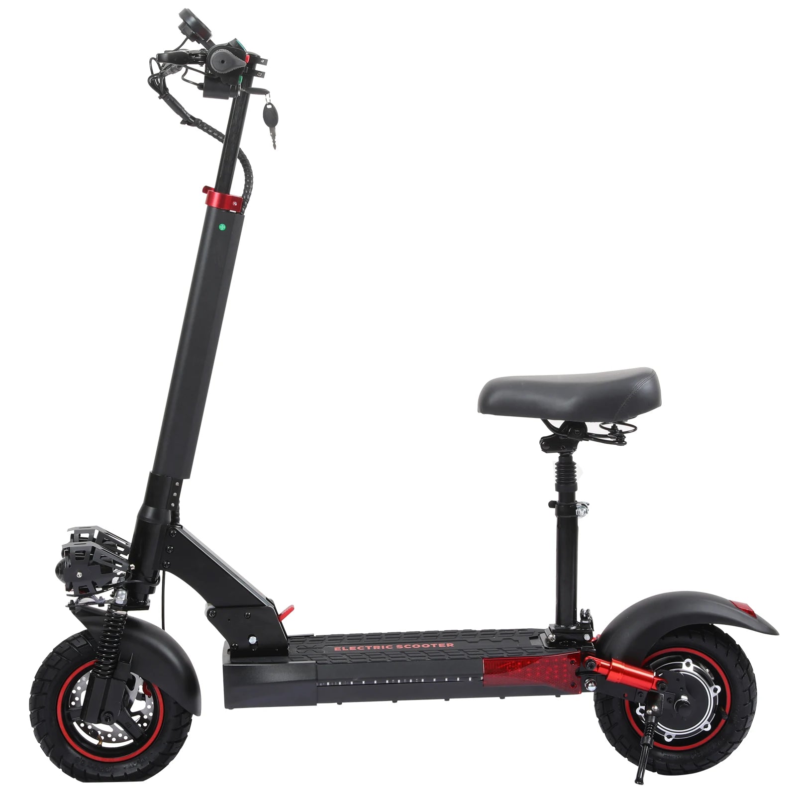 EU UK US CA Warehouse EScooter 800W - 10" Off-Road Tires Triple Suspension 45km/h, 55km Range, Foldable & IPX5 Electric Scooter