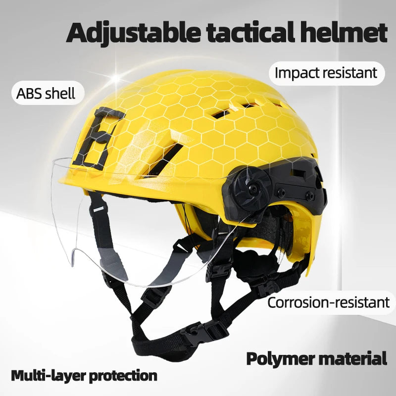 OSCR Dual Sport SAR Helmet with VAS Shroud Nylon ARC Rail & ABS Body TB1452 Hard Usage Safety Helmet