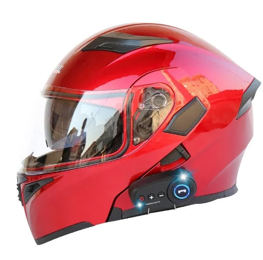 Windproof Fog-Proof Warm Motorcycle Helmet Full Face Electronic Bike Motorcycle Helmet With Adjustable Vents