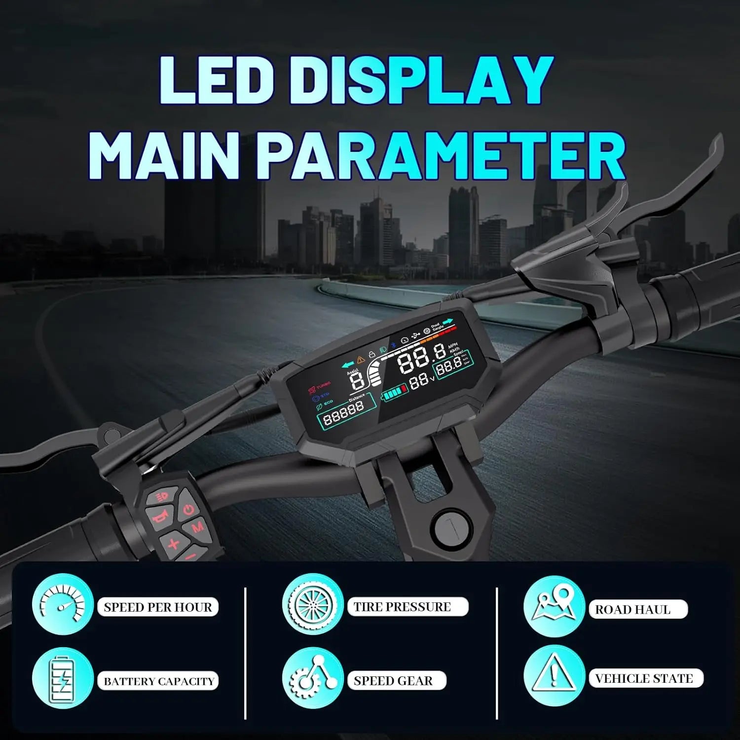 Electric Scooter Adults 6000W Dual Motors 60V/30AH Large Battery,Up to 50MPH Speed & 45Miles Long Range,11"Off-Road Vacuum Tires