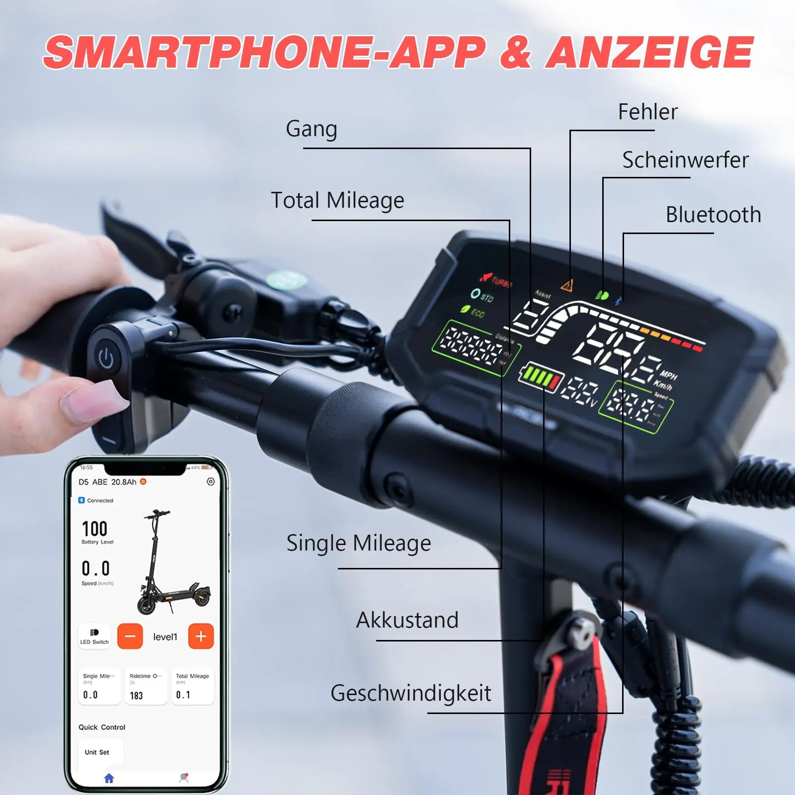 Clearance Price High-Power 48V Electric Scooter for Adults Foldable and High-Speed Off Road With Two Wheels Eu Compliant