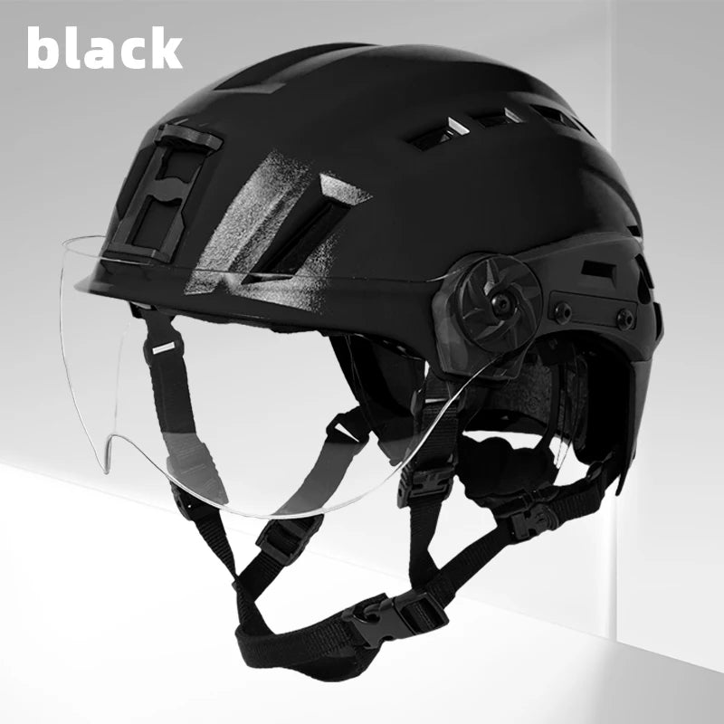OSCR Dual Sport SAR Helmet with VAS Shroud Nylon ARC Rail & ABS Body TB1452 Hard Usage Safety Helmet