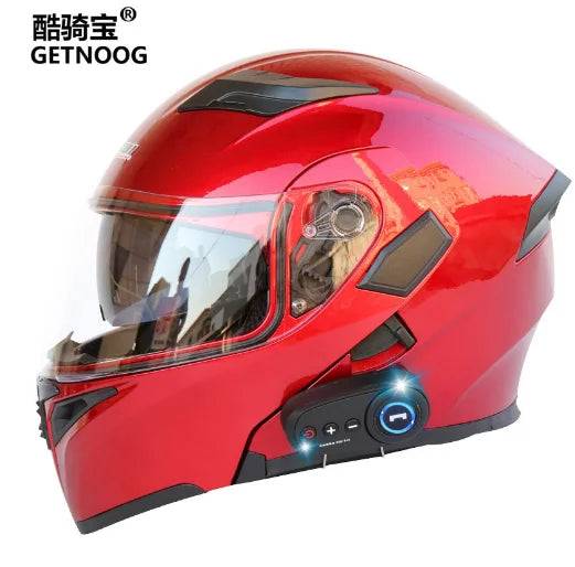Windproof Fog-Proof Warm Motorcycle Helmet Full Face Electronic Bike Motorcycle Helmet With Adjustable Vents