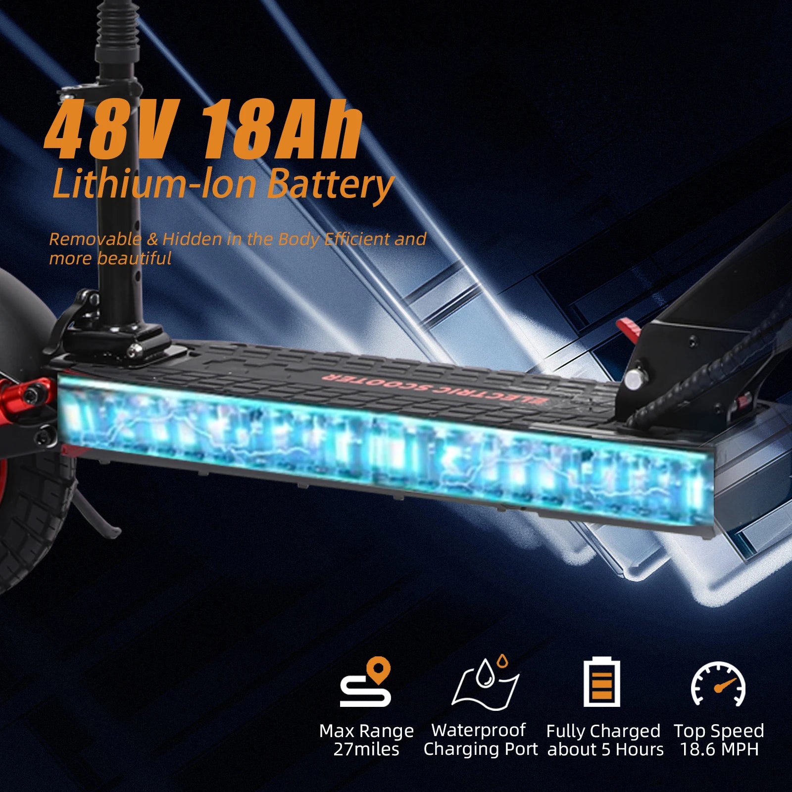 J01scooter EU Warehouse Adult Electric Scooter | Foldable Off-Road E-Scooter | High-Power Motor Electric Bicycle for Adults