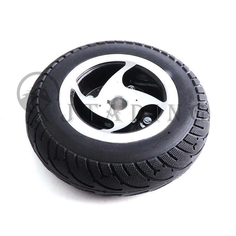 Electric Scooter 8 inch Solid Tyre Wheel 200x50 Non-pneumatic tire With Aluminium Alloy keyway Wheel Hub Electric Vehicle Parts