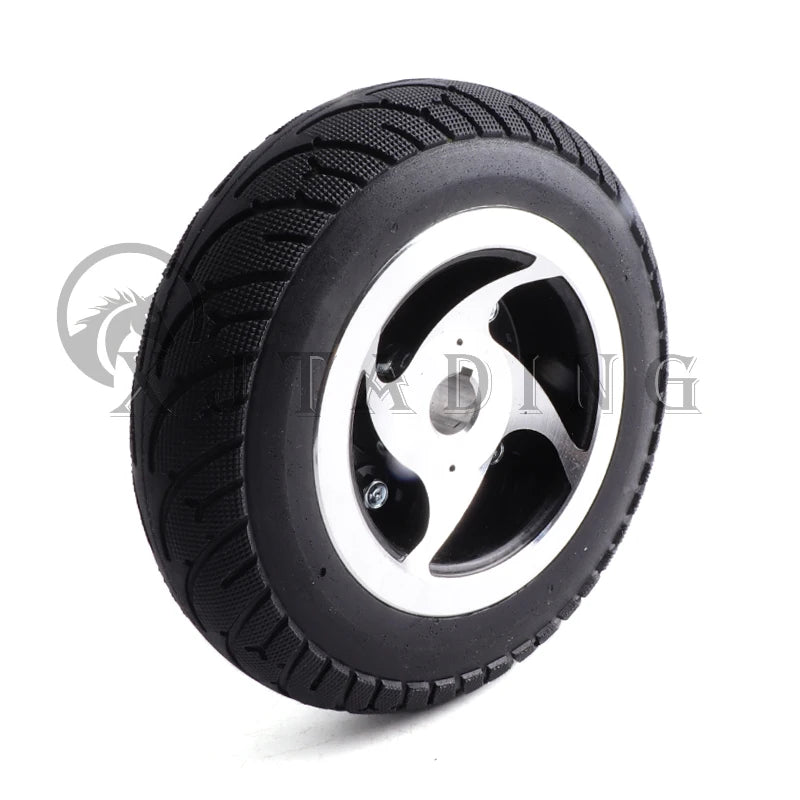 Electric Scooter 8 inch Solid Tyre Wheel 200x50 Non-pneumatic tire With Aluminium Alloy keyway Wheel Hub Electric Vehicle Parts
